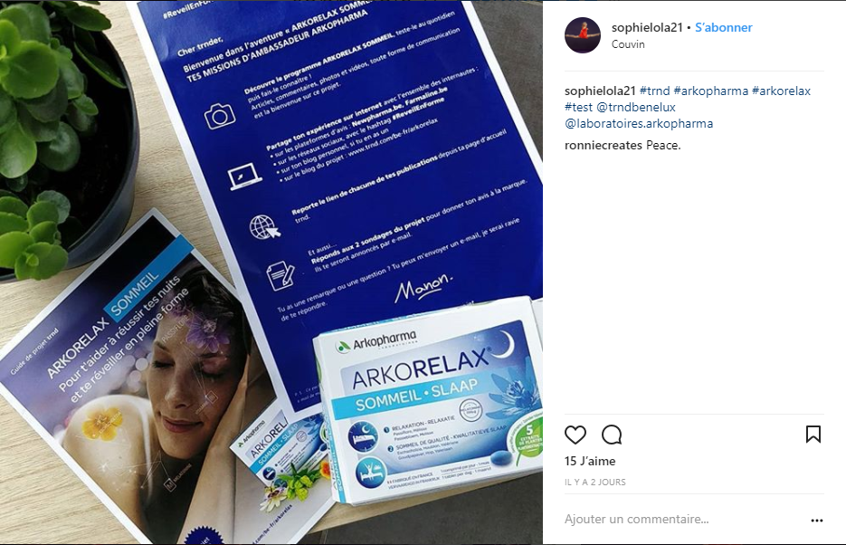 trnder Sophielola21 découvre le programme...