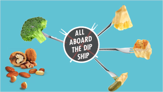 … des noix, des fruits secs ou des crudités ! Envie d’encore plus de fun pendant la fondue ?