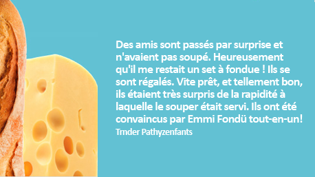 … découvert nos accompagnements favoris et fait connaître Emmi auprès de nos amis et de notre famille. 