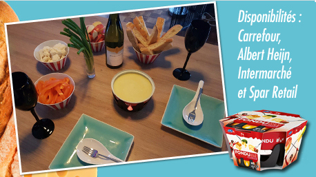 Les convaincus trouveront Emmi Fondüu tout-en-un chez Carrefour, Albert Heijn, Intermarché et Spar Retail.