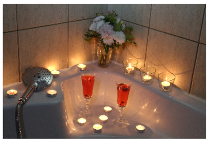 3) Prendre des photos de ta salle de bain avec ta nouvelle douchette 