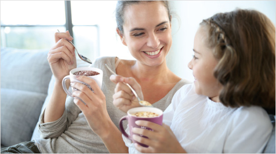 …pour varier les plaisirs, seul ou accompagné : devant la télévision, sur le lieu de travail ou par exemple lors d’une visite chez un ami.