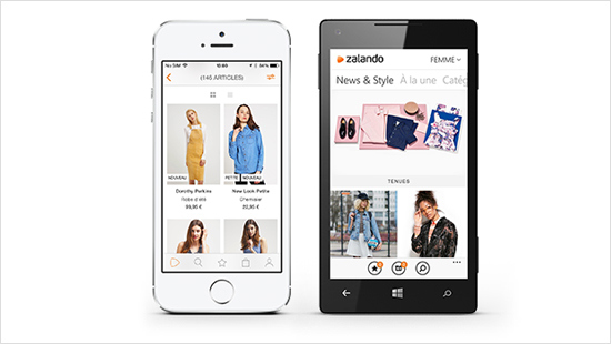 ... ou smartphone grâce à l'application de Zalando. Vous pouvez...