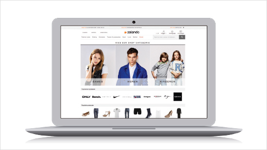 Vous pouvez faire vos achats sur Zalando depuis votre ordinateur, tablette...