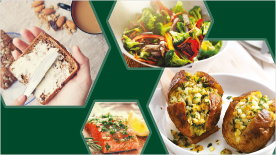 … op brood, of verwerkt in gerechten, zoals in zelfgemaakte kruidenspread of over de aardappelen.