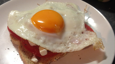 Boterham met spiegelei! 