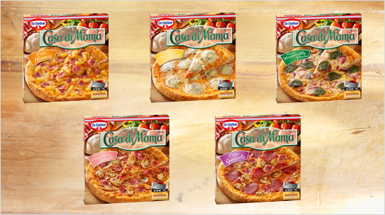 Met een keuze uit 5 verschillende pizza’s van Casa di Mama is het mogelijk om heel makkelijk en snel te genieten van heerlijke pizza’s.