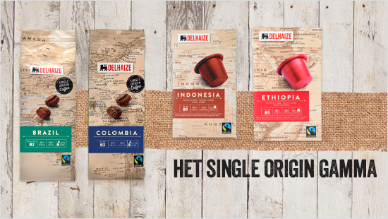 Het Delhaize Single Origin gamma: ongemengde koffie uit één koffieland, waardoor de karakteristieke smaken en aroma's behouden blijven. Ligt jouw koffiehart bij Brazilië of toch Peru?