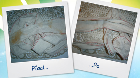 zašpiněný obvaz ...