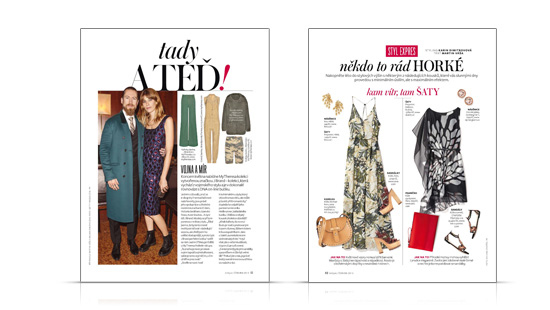 V každém čísle představí novinky z oblasti módy a stylu, 