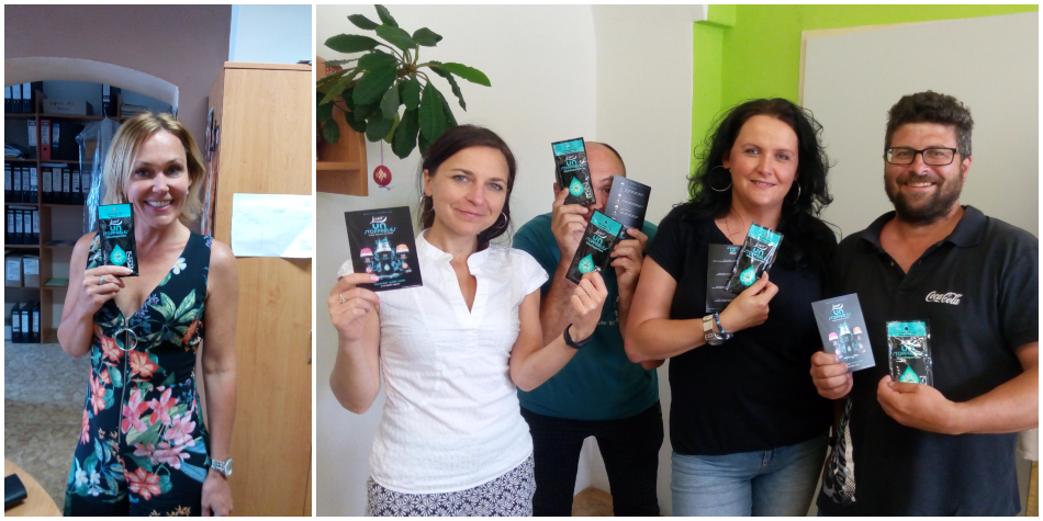 Petra37 rozdala vzorečky a letáčky kolegům v práci