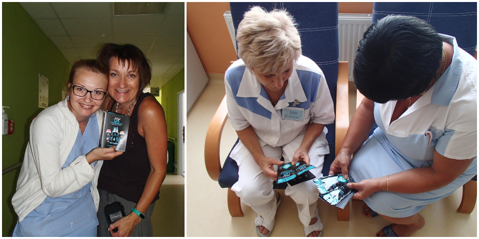 spiderlorka oběhala kolegyně a rozdala vzorečky s letáčky