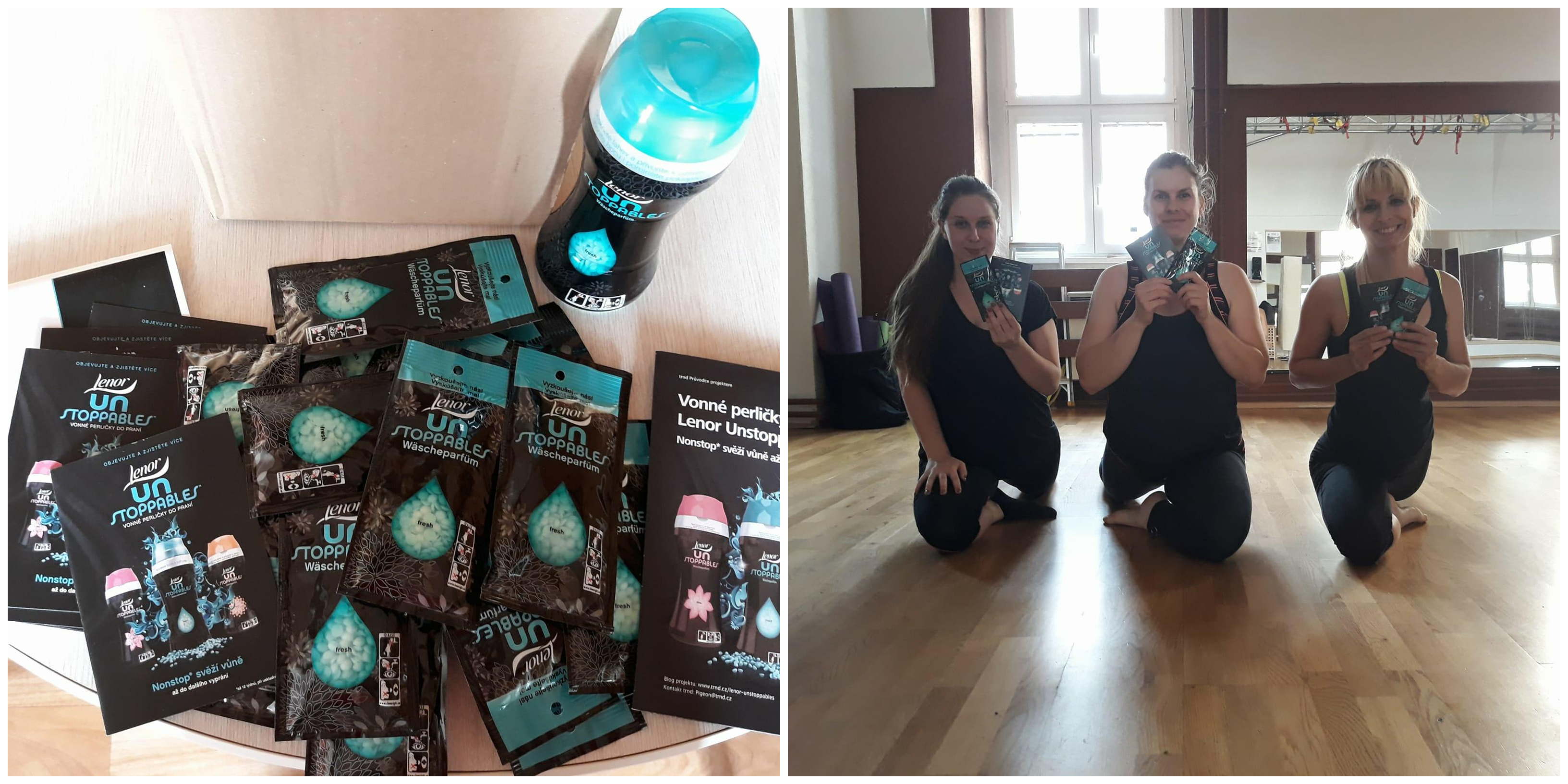 Sarak zase hned využila příležitosti a při józe předala vzorečky svým kamarádkám.