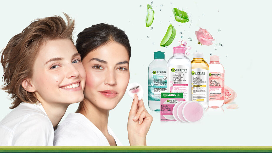 Garnier - micelární vody a pratelné odličovací tampony