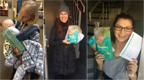 Sdílená radost je dvojitá radost - Předávání vzorečků ostatním maminkám.