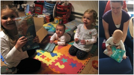 Pampers Active Baby-Dry - předávání plenek