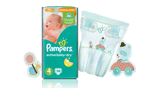 Nové Pampers Active Baby-Dry.