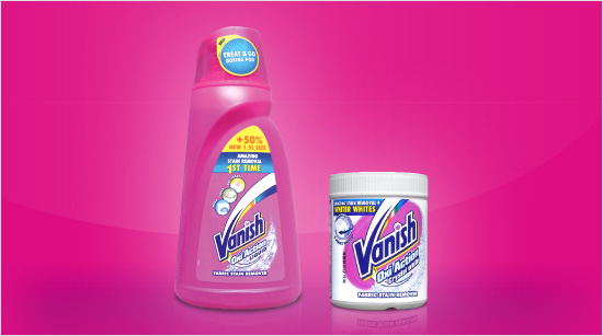 Budeme společně testovat dva druhy Vanish Oxi Action odstraňovačů skvrn: Vanish Oxi Action odstraňovač skvrn tekutý a Oxi Action Crystal White bělící odstraňovač skvrn v prášku.