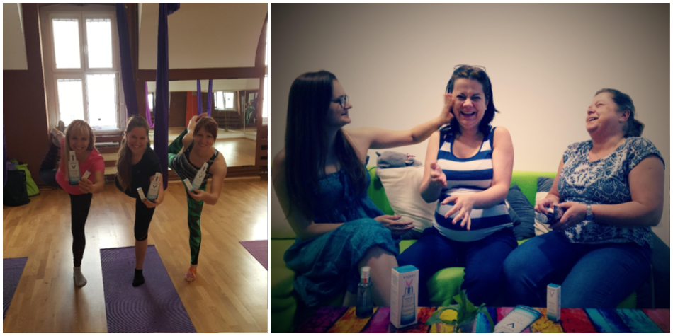 trnd-partnerky Ewika a Dotaznikovka si testování a rozdávání vzorečků užívají