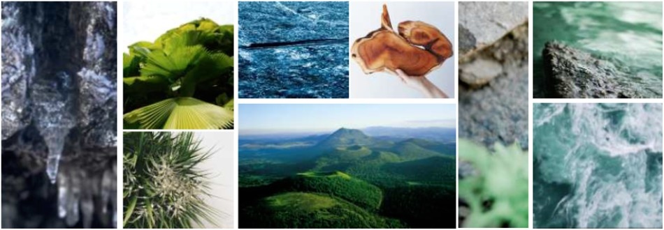 Přírodní barvy, týkové dřevo, voda. To vše podtrhuje přirozenost Minéral 89.