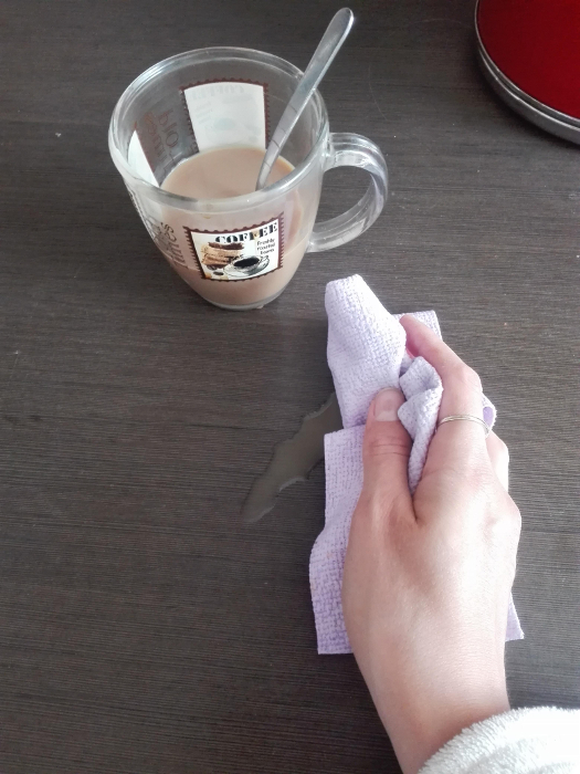 .. test hadříku Vileda Actifibre ..