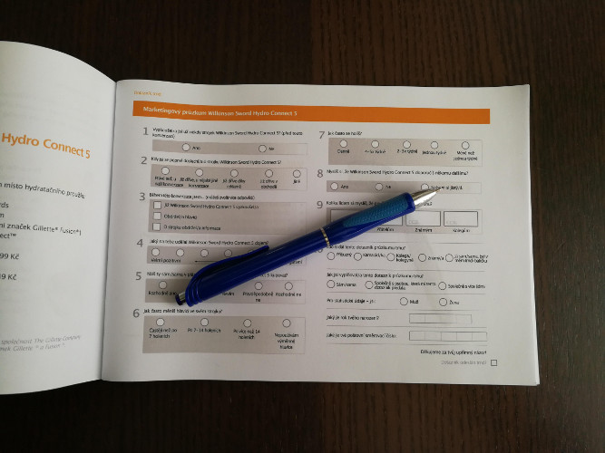 Samozřejmě nezapomeňte na dotazník o průzkumu trhu :)