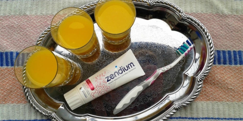 test s pomerančovým džusem