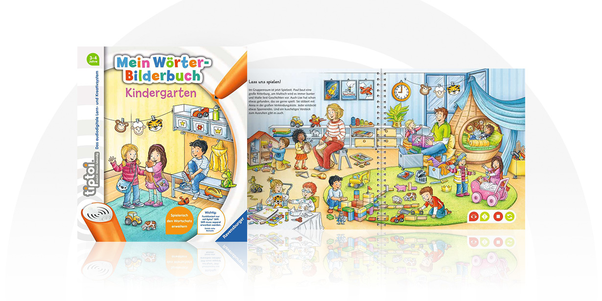 Selbst ausprobieren: Das tiptoi® Mein Wörterbilderbuch Kindergarten
