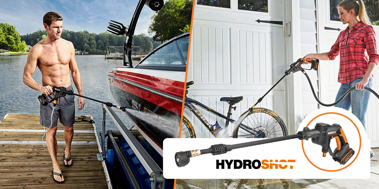 Worx Hydroshot Hochdruckreiniger im Oster-Special