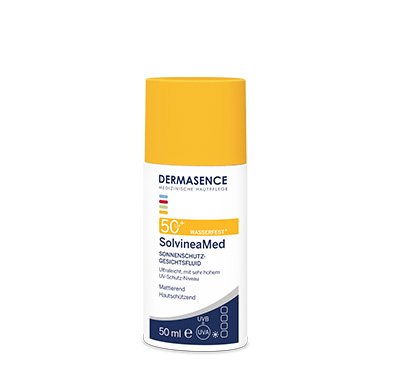 DERMASENCE SolvineaMed Sonnenschutz-Gesichtsfluid LSF 50+