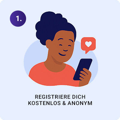 Registriere dich kostenlos & anonym