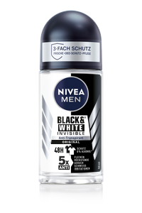 MEN Black & White Invisible Original Deo Roll-On