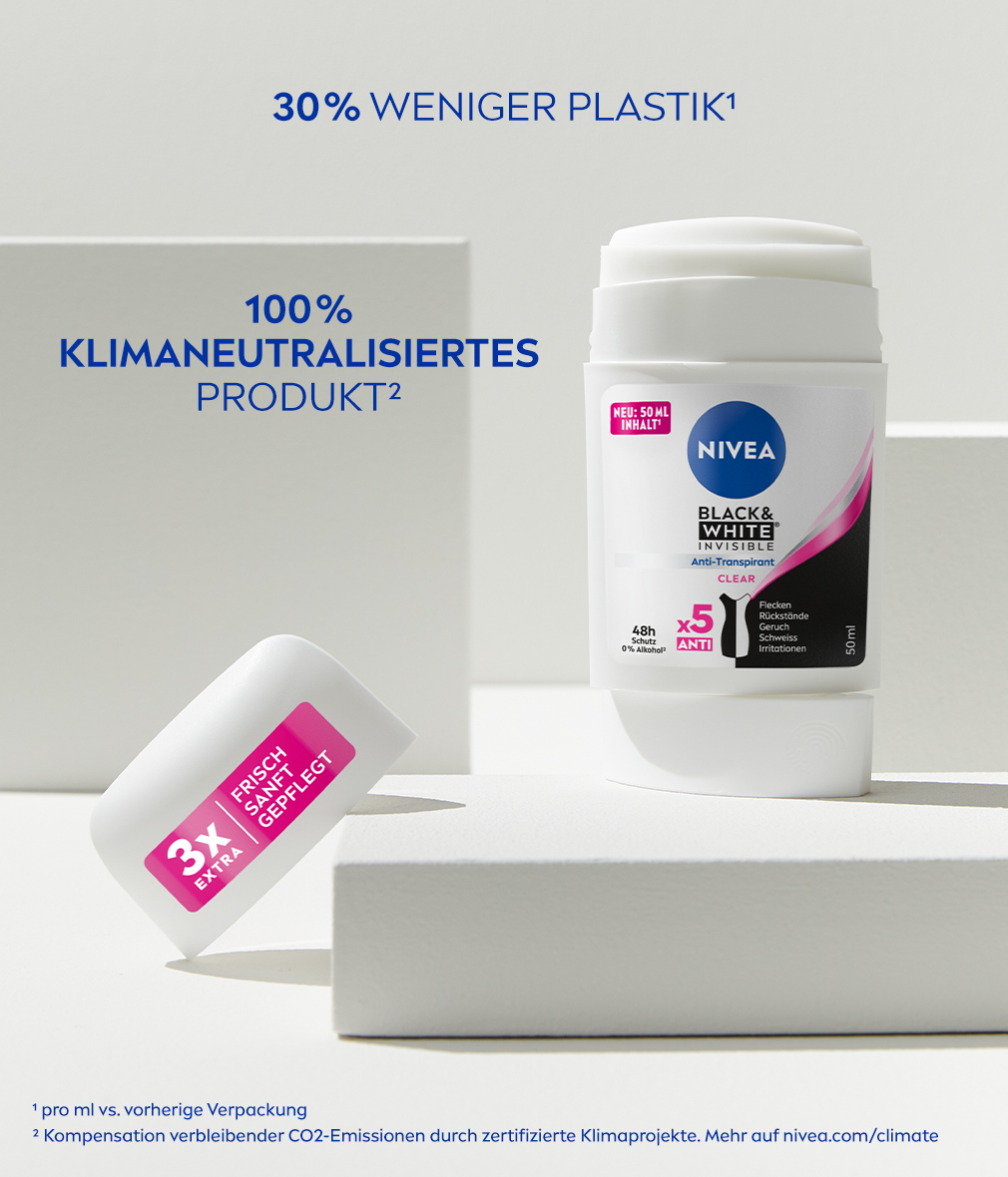 NIVEA Black & White Invisible Deo Stick