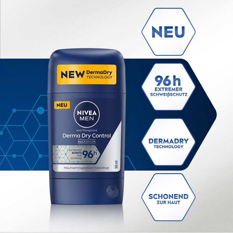 NIVEA MEN Derma Dry Control Deo Stick