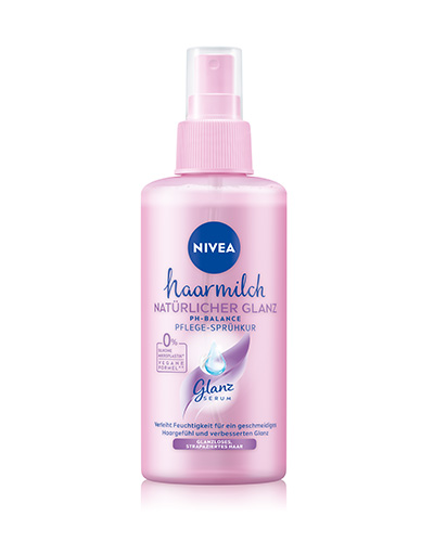 NIVEA Haarmilch Natürlicher Glanz pH-Balance Pflege-Sprühkur