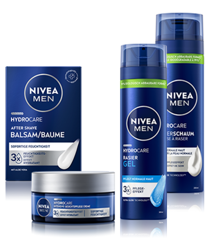 NIVEA MEN Hydrocare im trnd Projekt: Die Produkte  des Teams Nassrasur