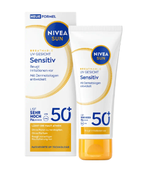 NIVEA SUN Breathable UV Gesicht Sensitiv LSF 50+