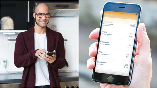 Über die kostenlose Smartvest-App kann man das System von überall aus steuern und kontrollieren. Neben Alarmfunktionen bietet die Smartvest ...