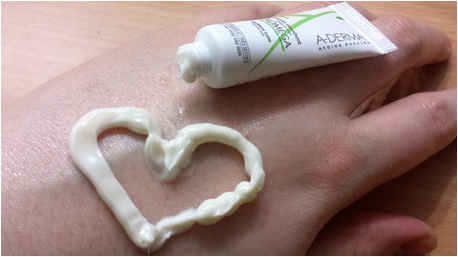 A-DERMA Exomega Creme und Balsam nach drei Wochen Anwendung.
