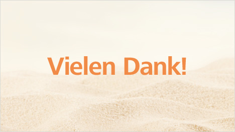 Vielen Dank für Euer Engagement!