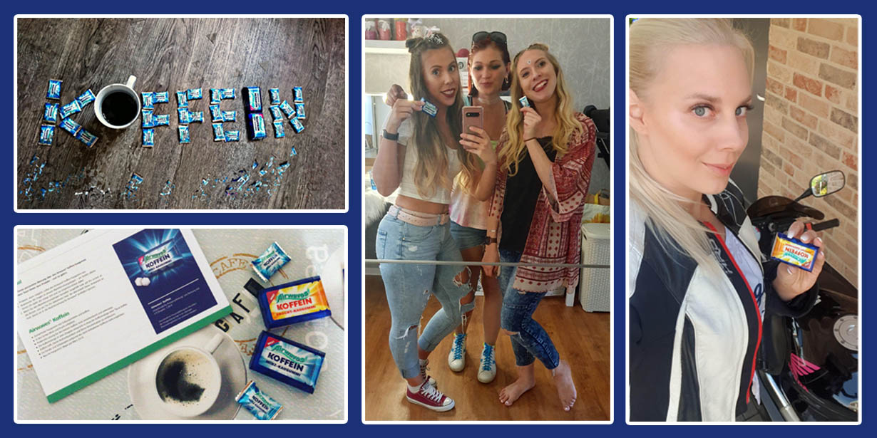 Wir machen Airwaves Koffein bekannt.