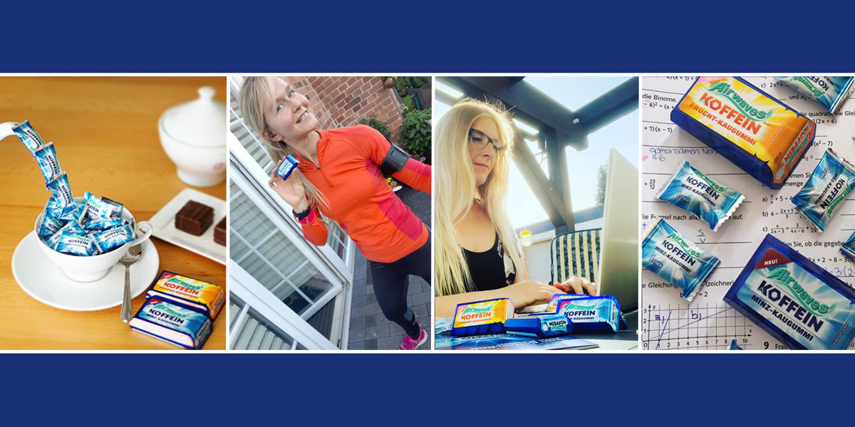 Wir teilen unsere #airwaveskoffein Momente online.