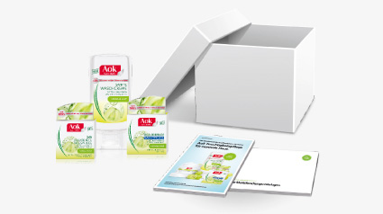 trnd-Startpaket für Aok Pflege mit Traubenextrakt & pflanzlichem Hyaluron.