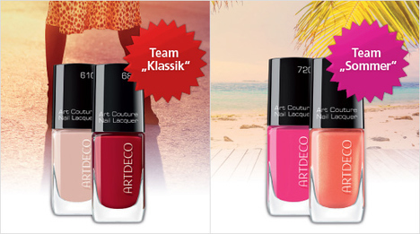 Diese beiden Farbsets des Art Couture Nail Lacquer stehen im Mittelpunkt unseres Projekts.