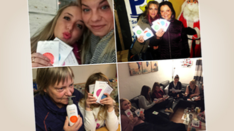 ... unseren Freundinnen und Bekannten Wohlfühlmomente geschenkt ...