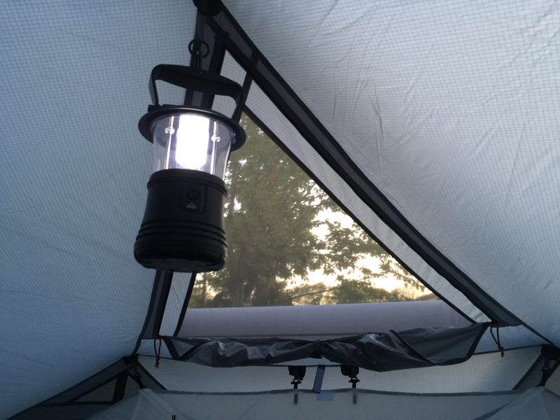 ... und ist auch auf die inneren Werte des Zeltes eingegangen.