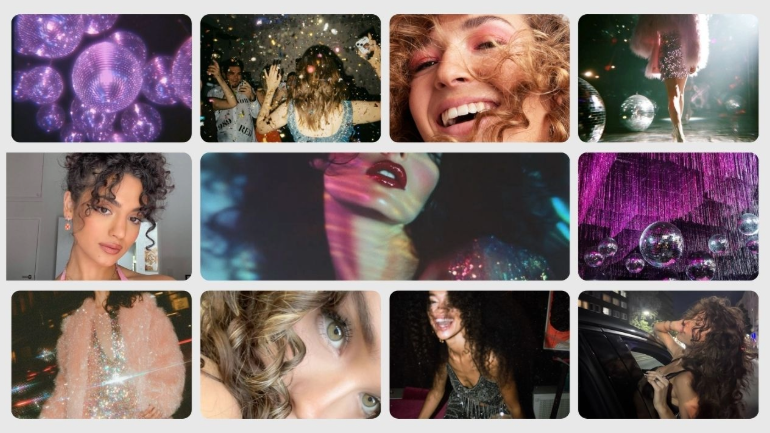 "Curls just wanna have fun" Kollage