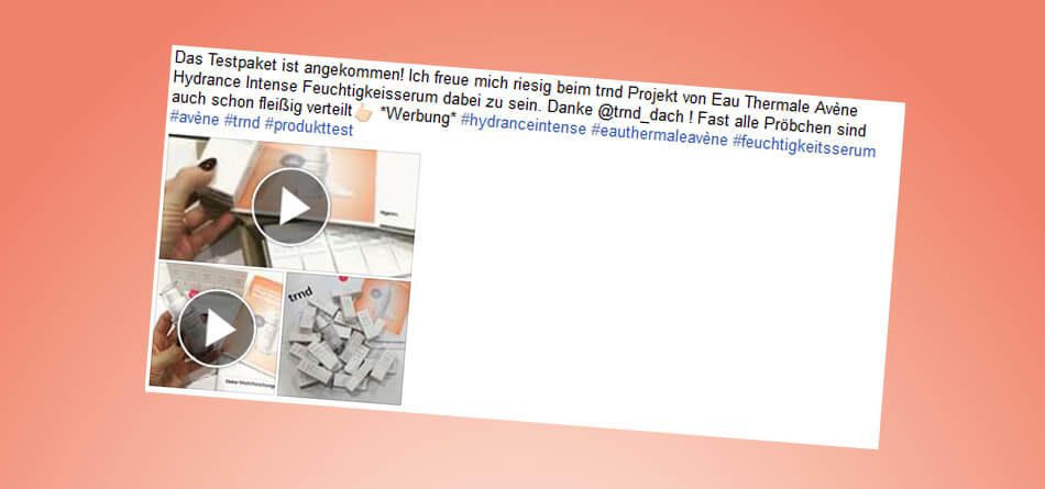 In ihrer Facebook-Story teilt trnd-Partnerin Livila ihren Auspackmoment mit Freunden.