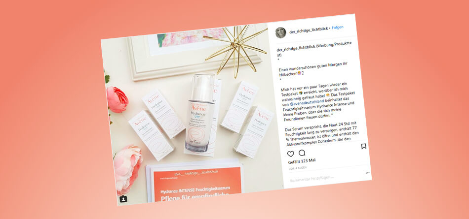 trnd-Partnerin Ichprobieregernemalwasaus berichtet auf Instagram von ihren Erfahrungen mit Eau Thermale Avène.