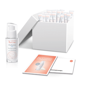 Das Startpaket im Projekt mit dem Hydrance INTENSE Feuchtigkeitsserum.